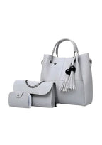 3-in-1 Ladies Handbag Set – Stylish Tote, Crossbody & Wallet | Soft Faux Leather | Perfect for Daily Use & Gifting