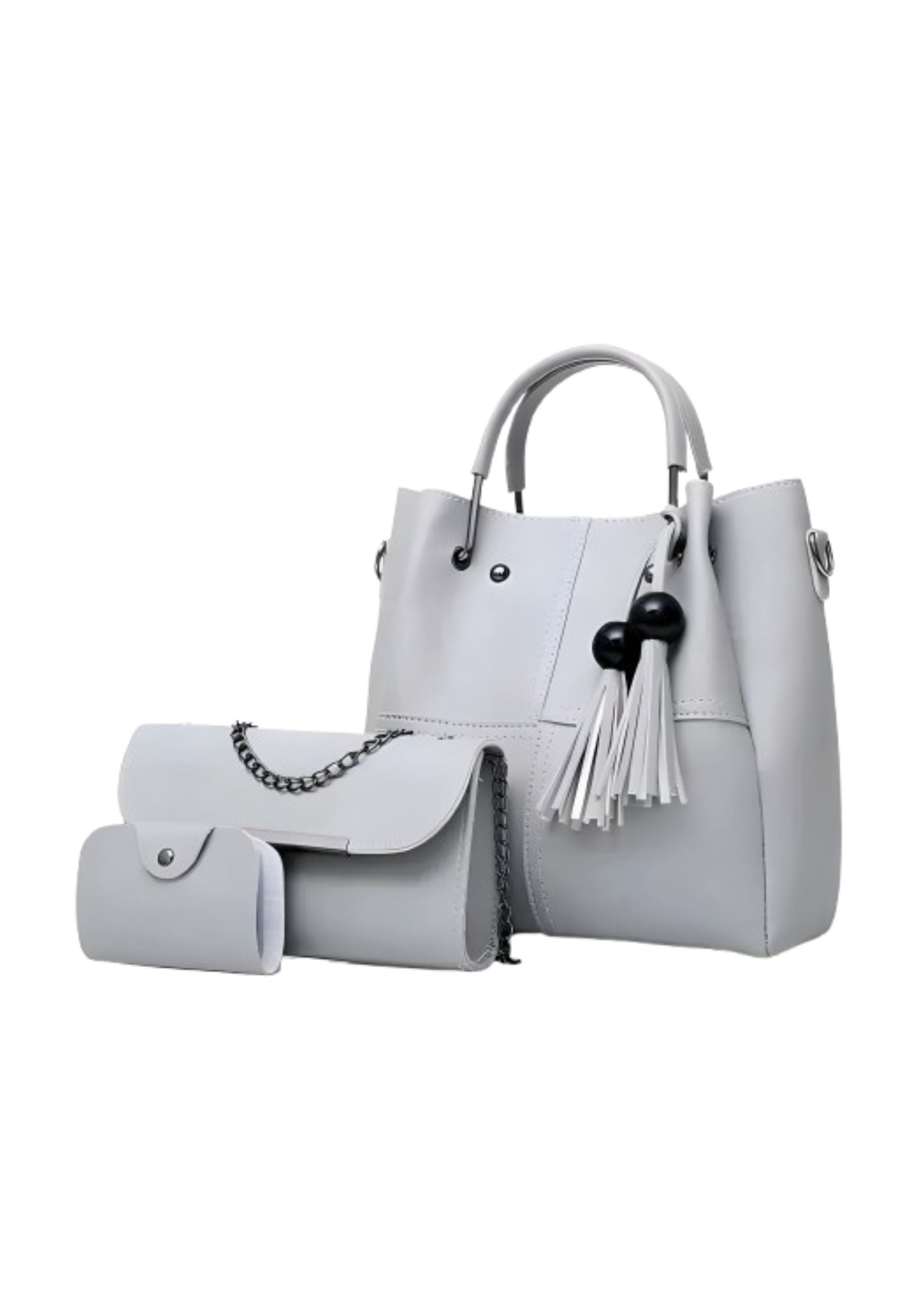 3-in-1 Ladies Handbag Set – Stylish Tote, Crossbody & Wallet | Soft Faux Leather | Perfect for Daily Use & Gifting