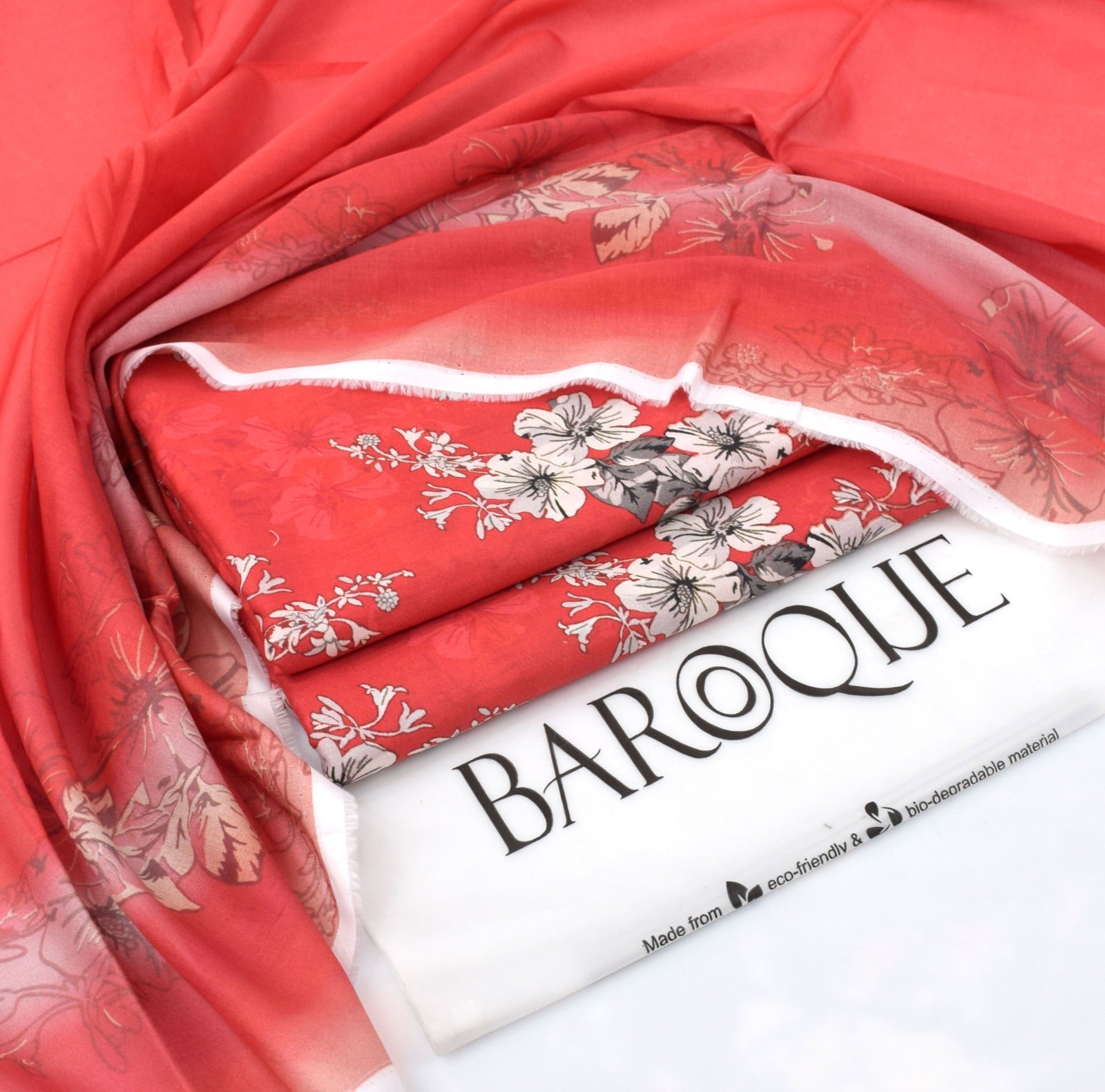 Baroque 3PC Digital Lawn Suit – Summer Collection 2025 | 100% Original with Stamp