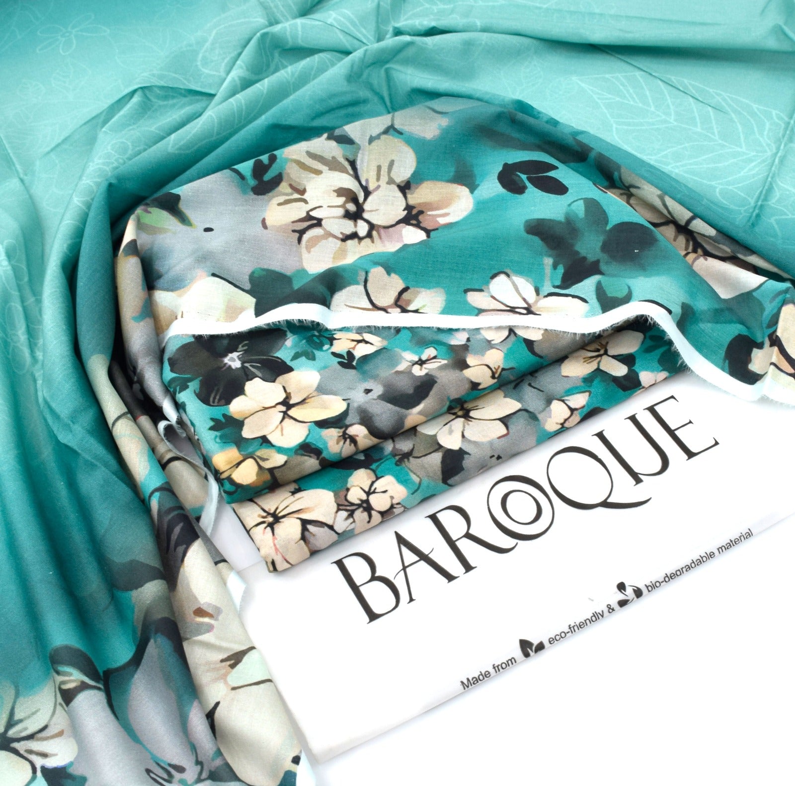 Baroque 3PC Digital Lawn Suit – Summer Collection 2025 | 100% Original with Stamp