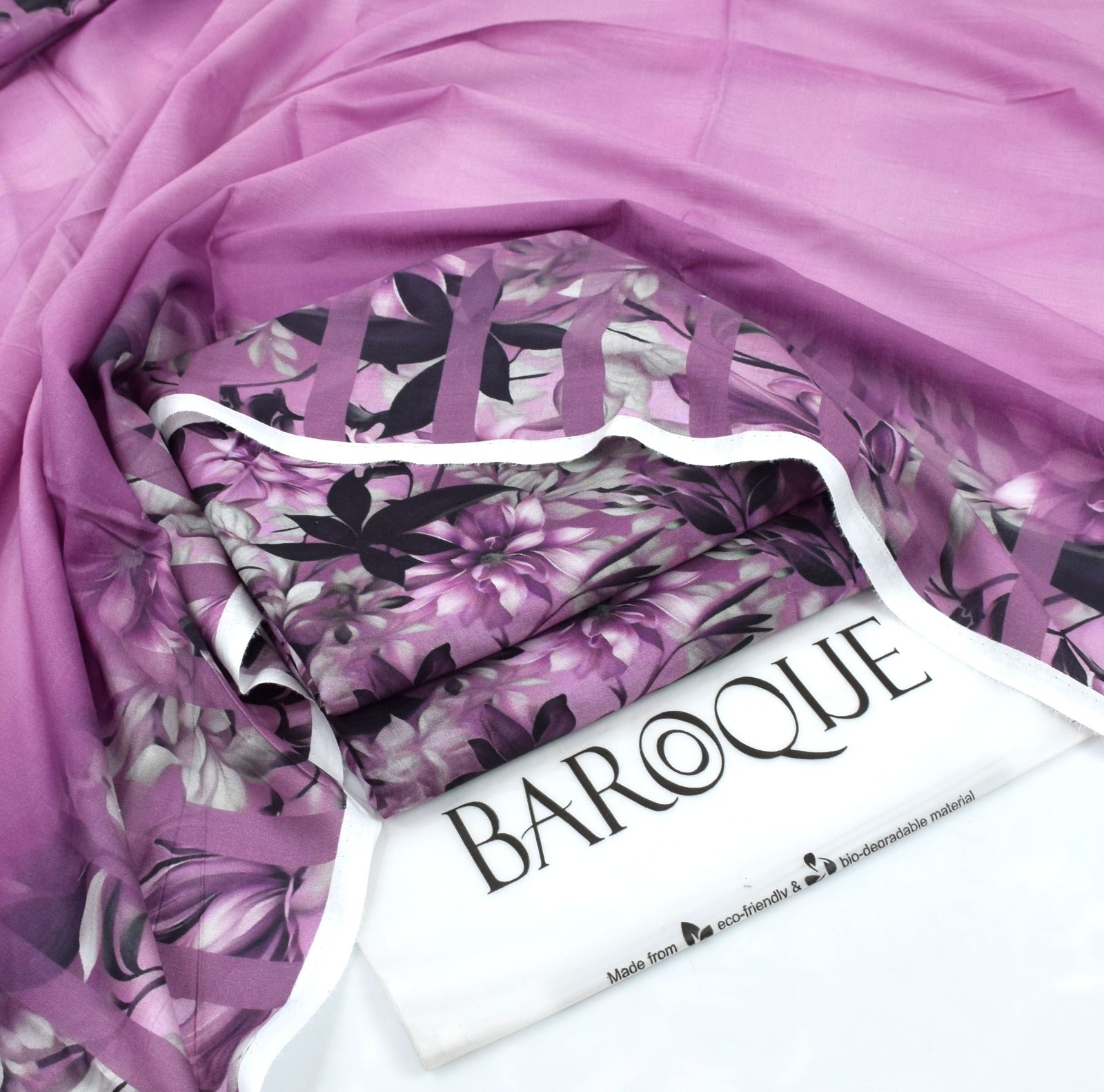 Baroque 3PC Digital Lawn Suit – Summer Collection 2025 | 100% Original with Stamp