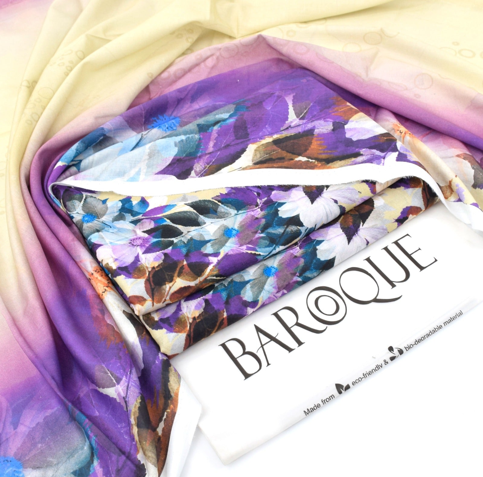 Baroque 3PC Digital Lawn Suit – Summer Collection 2025 | 100% Original with Stamp