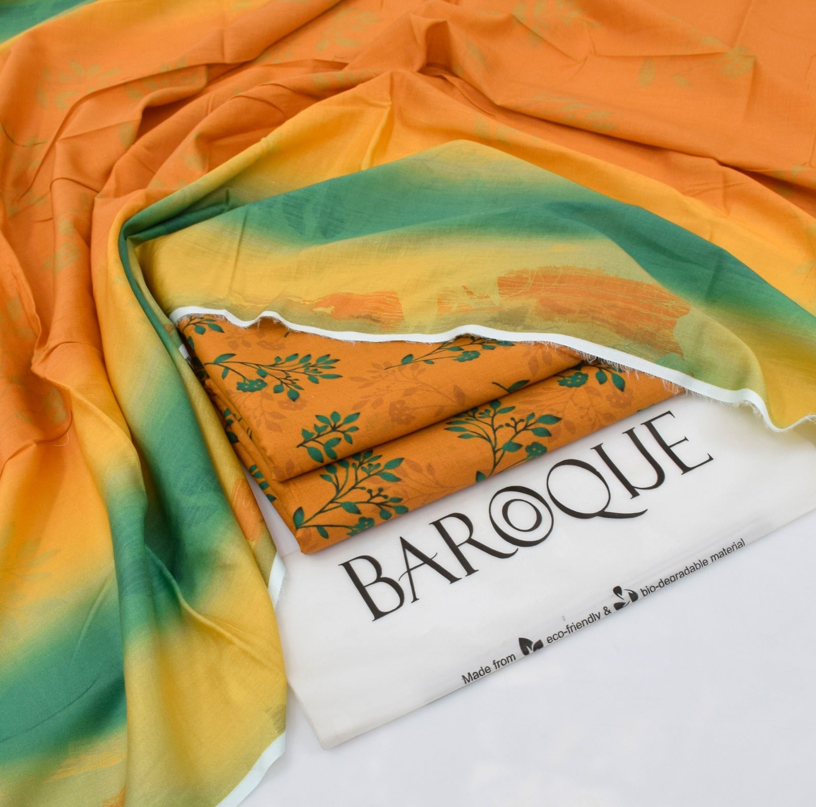 Baroque 3PC Digital Lawn Suit – Summer Collection 2025 | 100% Original with Stamp