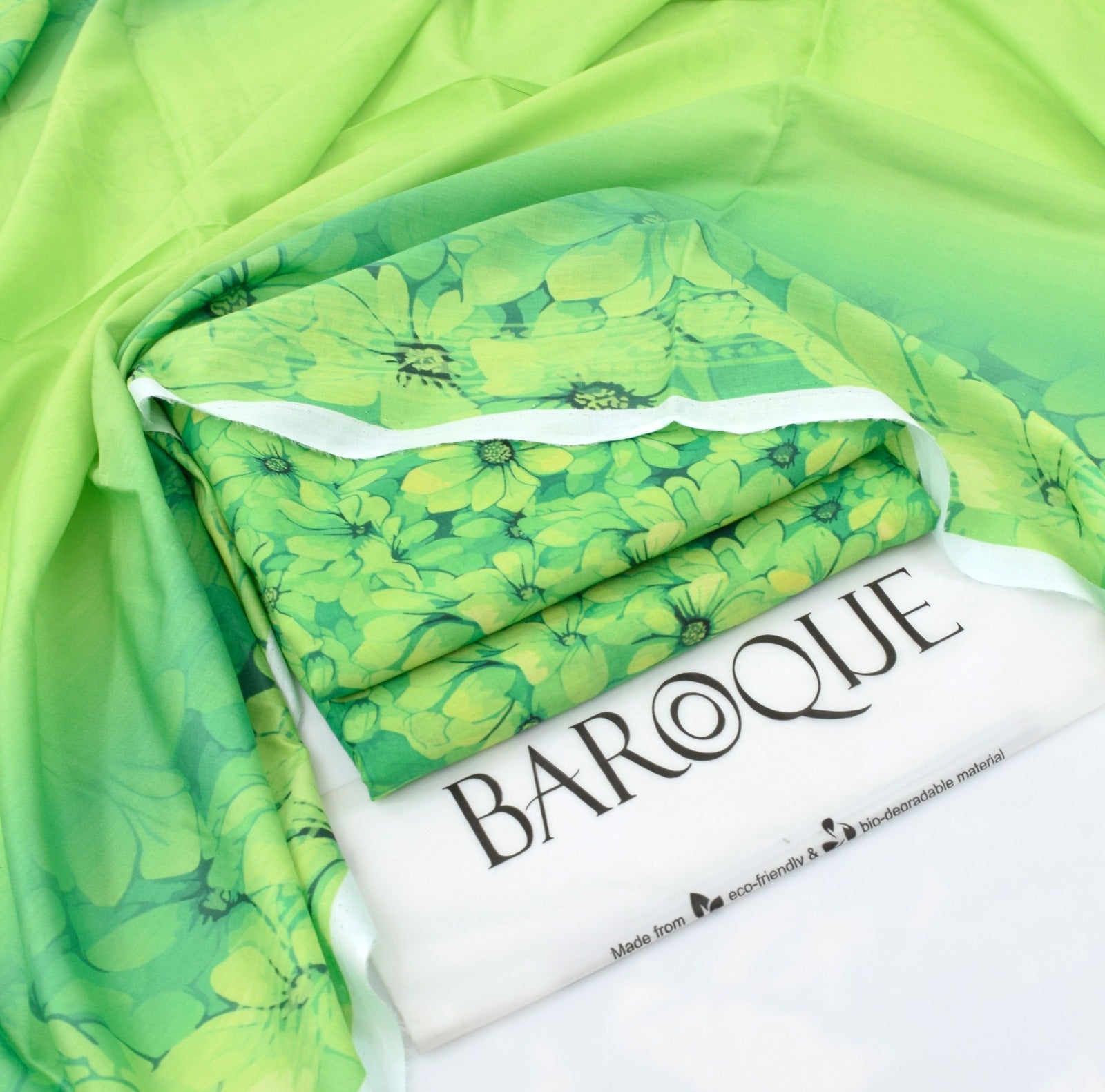 Baroque 3PC Digital Lawn Suit – Summer Collection 2025 | 100% Original with Stamp