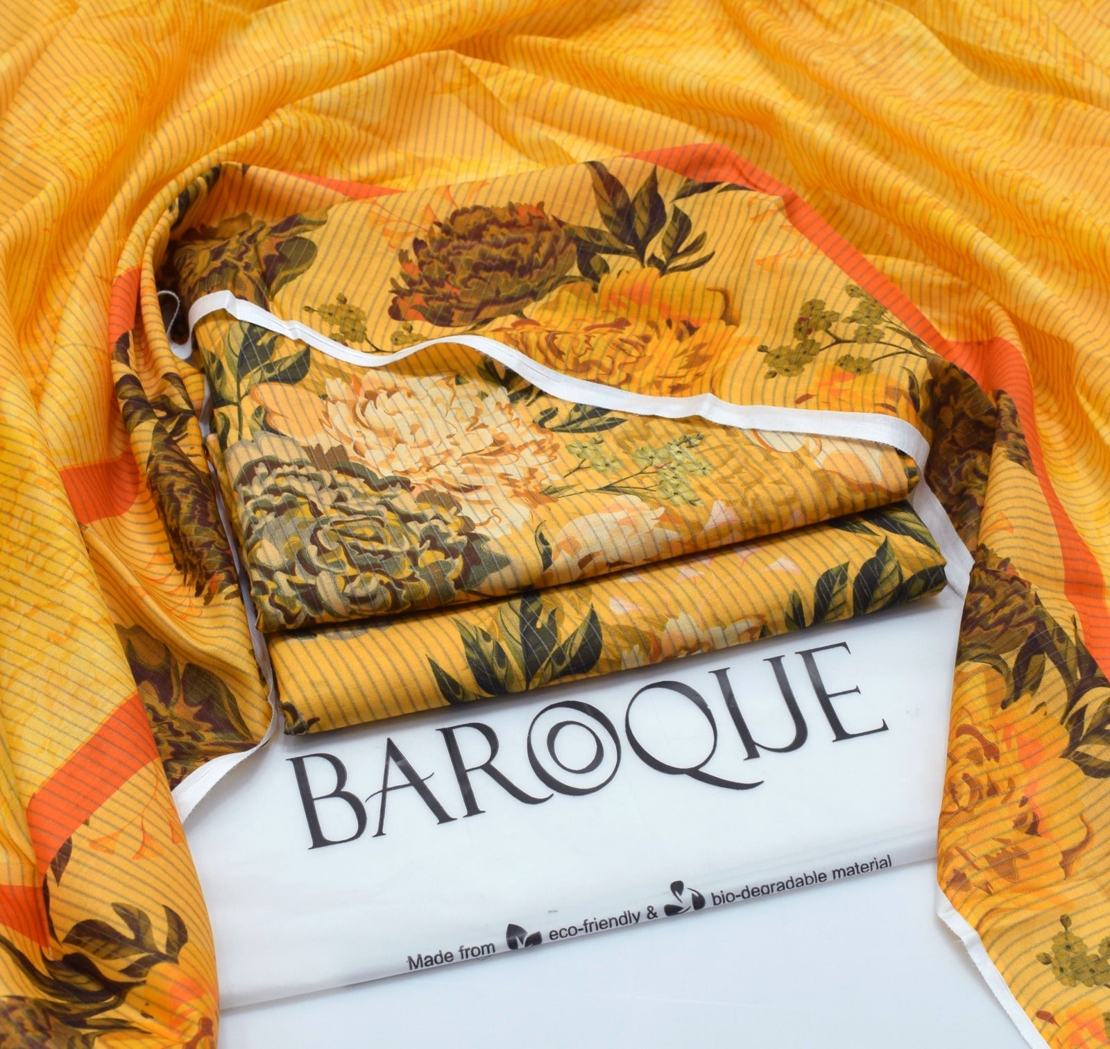 Baroque 3PC Digital Lawn Suit – Summer Collection 2025 | 100% Original with Stamp