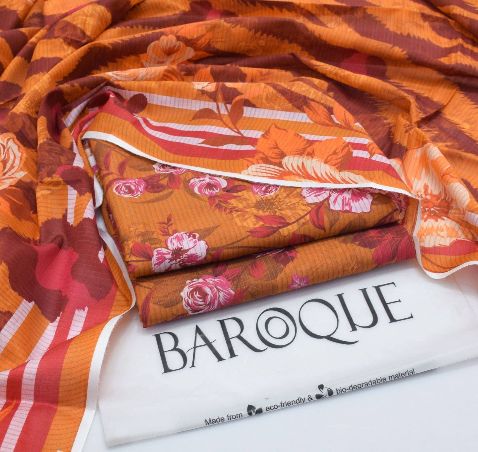 Baroque 3PC Digital Lawn Suit – Summer Collection 2025 | 100% Original with Stamp