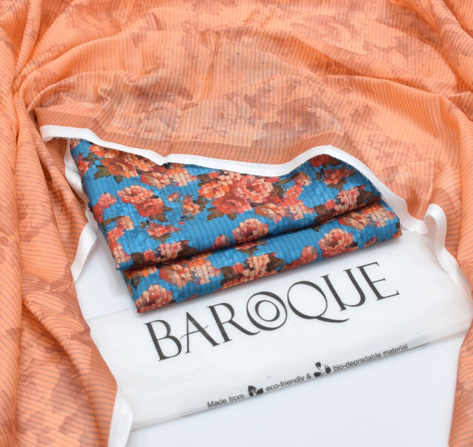 Baroque 3PC Digital Lawn Suit – Summer Collection 2025 | 100% Original with Stamp