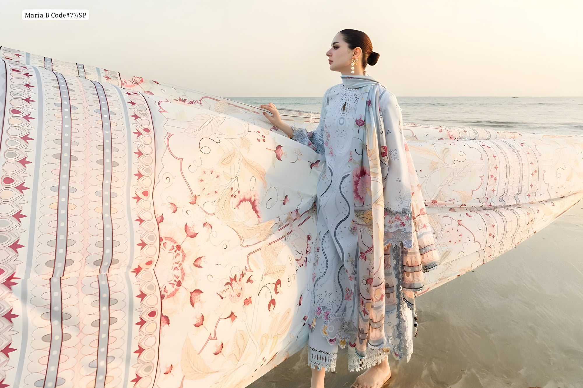 Maria B Lawn 3PC Suit | Code 9088 | Chickenkari Embroidered | Summer 2025 by Sabri Textile